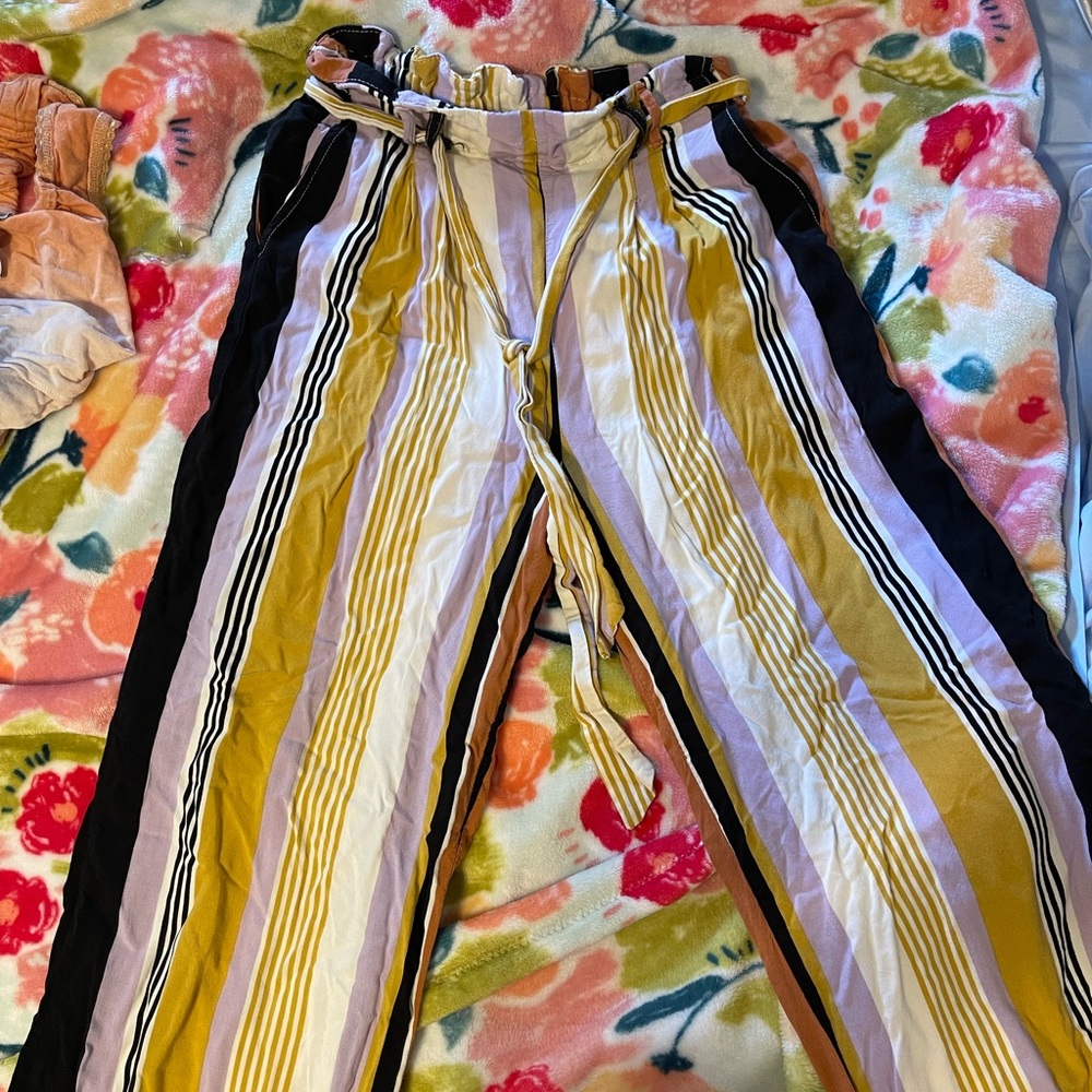 Flowy striped work pants. Worn a few times, do not fit anymore